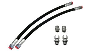 L&S 2 x taipuisa hydrauliputkisarja, liittimin 3/8 BSPP Ø 12 mm