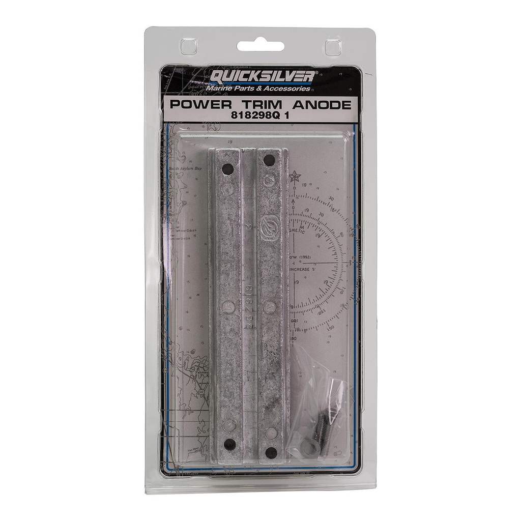 Quicksilver 818298Q1 anodisarja power trim alumiiniä,  Mercury and Mariner