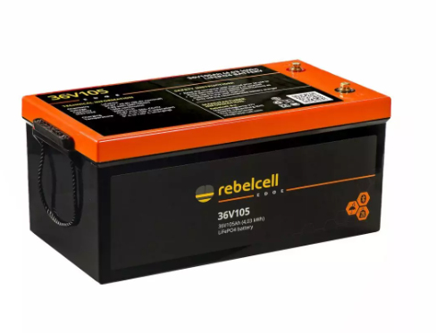 Rebelcell Edge LiFePO4 akku, 36V105Ah (2690Wh). BT yhteys, IP66