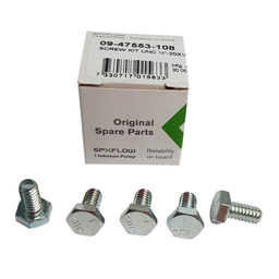 [VEN0947553108] ohnson Pump 09-47553-108 ruuvisarja, 5 kpl. 1/4"-20 UNC x 1/2", ruostumatonta terästä