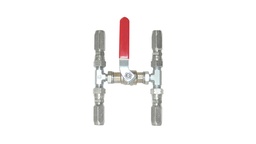 [2200067] L&S By-pass venttiili taipuisalle hydrauliputkelle, nylon Ø 10 mm