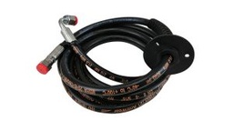 [1290504] L&S taipuisa hydrauliputki R1T8 lg 7500 EFT JIC 9/16-EFT JIC 9/16 90° + bulkhead strain relief