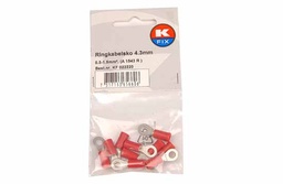 [KF 022220] K-Fix Abiko Rengasliitin M4 (4.3mm) pun., 10kpl/pakk. (A 1543 R)