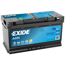 [EK960] Exide EK960 96 Ah / 850 A AGM akku P353 x L175 x K190 -+