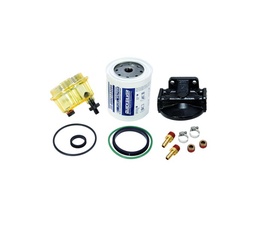 [16125110] Quicksilver 8M0097838 vedenerotin polttoainesuodatinsarja10 micron tarkastuslasilla ja huuhtelutulpalla