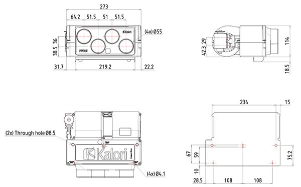 Kalori Compact EVO2 G, 5,2Kw 12V  kennopuhallin