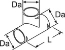Webasto T-haara  90 mm ilmaputkelle 90-90-90mm