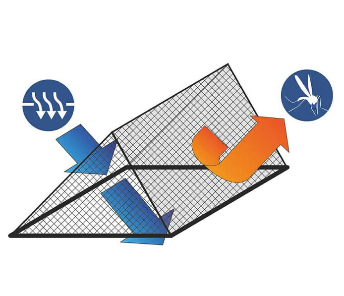 Luukunpäällinen hyttysverkko M, 620x620