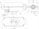 Autoterm  - Air 4D  Diesellämmitin 12V,  Suomi veneasennussarjalla, silent pump,  Comfort Control