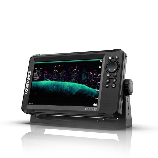 Lowrance Eagle 9" kaikuplotteri, IPS näyttö, HI-CHIRP/200/455/800kHz/Structurescani, ilman anturia