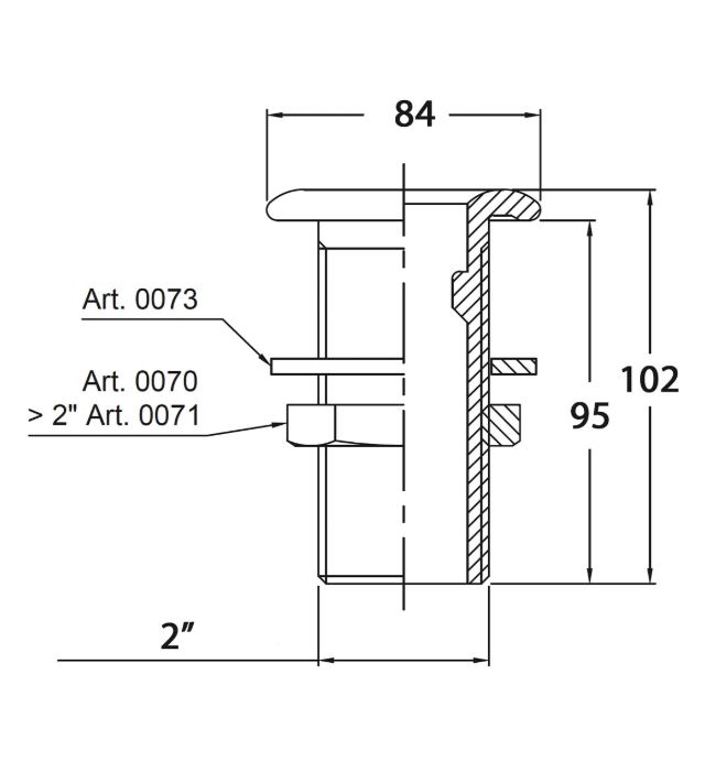 LÄPIVIENTI 2' CR MESSINKI