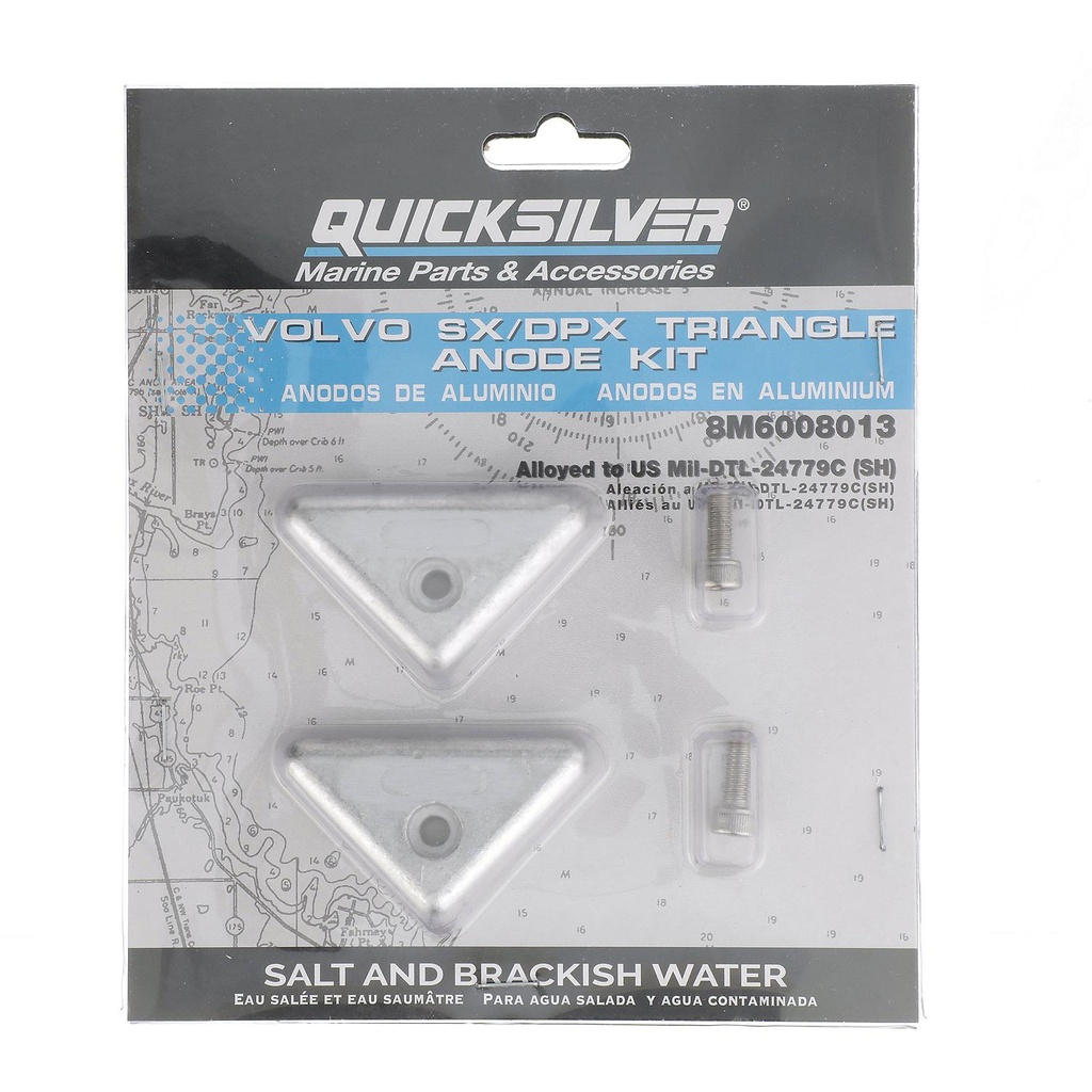 Quicksilver 8M6008013 alumiini anodi kitti,  Volvo 290 sterndrive