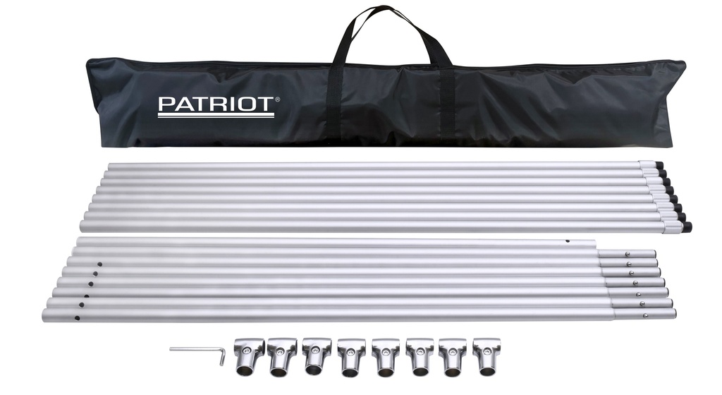 Patriot Marine 6m talvisäilytysteline venepeitteelle, soveltuu 4-6m veneille, rakenne alumiinia