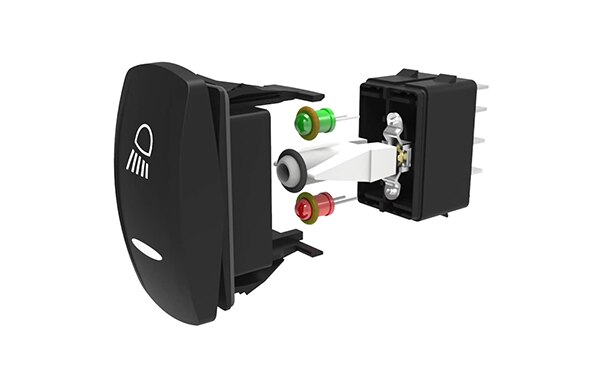 Carling Vipukatkaisin ON-OFF-(ON) LED