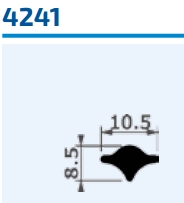Painelistan ja konelasilistan kiilakumi 4241, musta