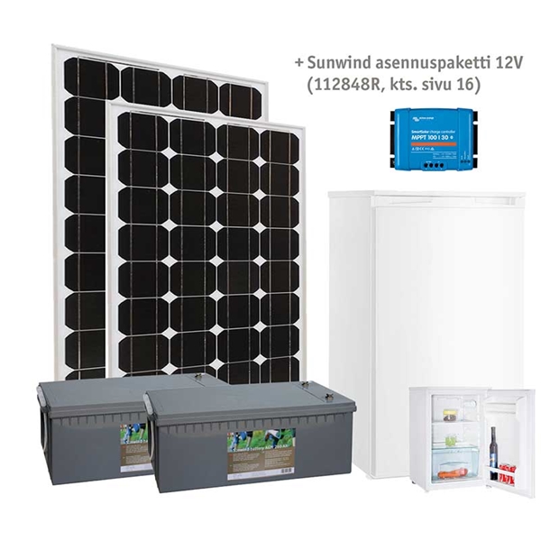 Aurinkoenergiapaketti COOL 270W, aurinkovoimala jääkaapilla