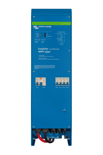 Victron EasySolar Invertterilaturi 12V/1600W/70A, 100/50A 700W MPPT aurinkopaneelisäätimellä
