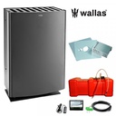 Mökkilämmitin Wallas 40CC seinänläpiasennus kauko-ohjauksella (grafiitti)