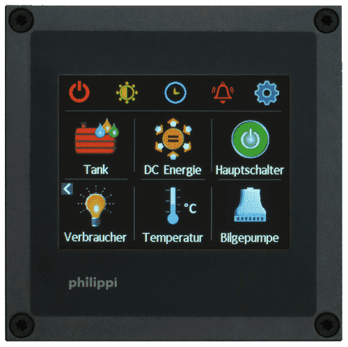 Philippi PSM3 sähköjärjestelmän monitorinäyttö PBUS väylään