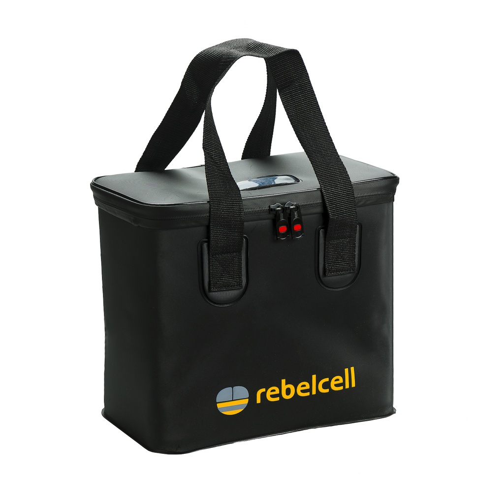 Rebelcell säänkestävä akkulaukku koko: S, sopii 12V7A / 12V18A Rebelcell akuille