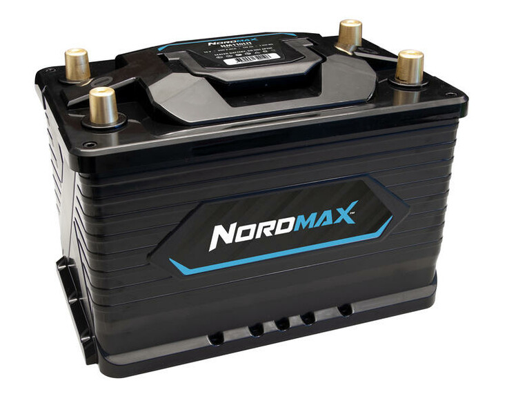 Nordmax 12V LiFePo akku 110Ah Bluetooth, Lämmitys