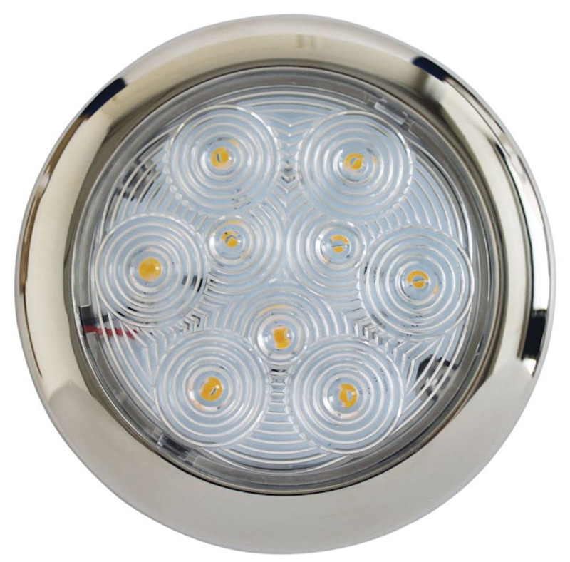 Sisävalaisin, pinto 9-smd LED, Kromattu