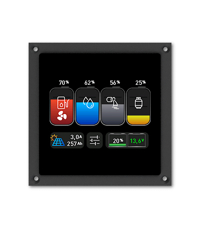 Philippi BTM2 Akku ja tankkimonitori 3,5 tuuman värinäytöllä NMEA2000
