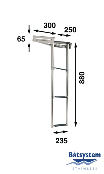 Båtsystem BKT73-250 teleskooppi kasettitikas, keulataso