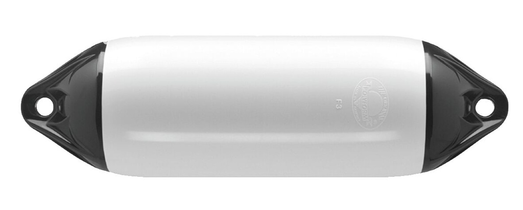 Lepuuttaja F3, valkoinen, mustat päät, P745mm D220 mm
