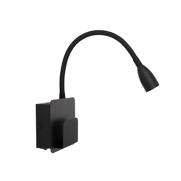 Seinävalaisin, lukuvalo Design USB musta12 V