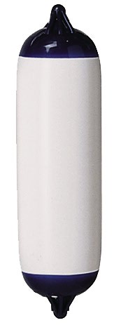 Lepuuttaja F01L, valkoinen, mustilla päädyillä P560mm D130 mm