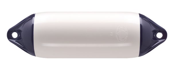 Lepuuttaja F1, valkoinen, sinisillä päädyillä, P610mm D150 mm
