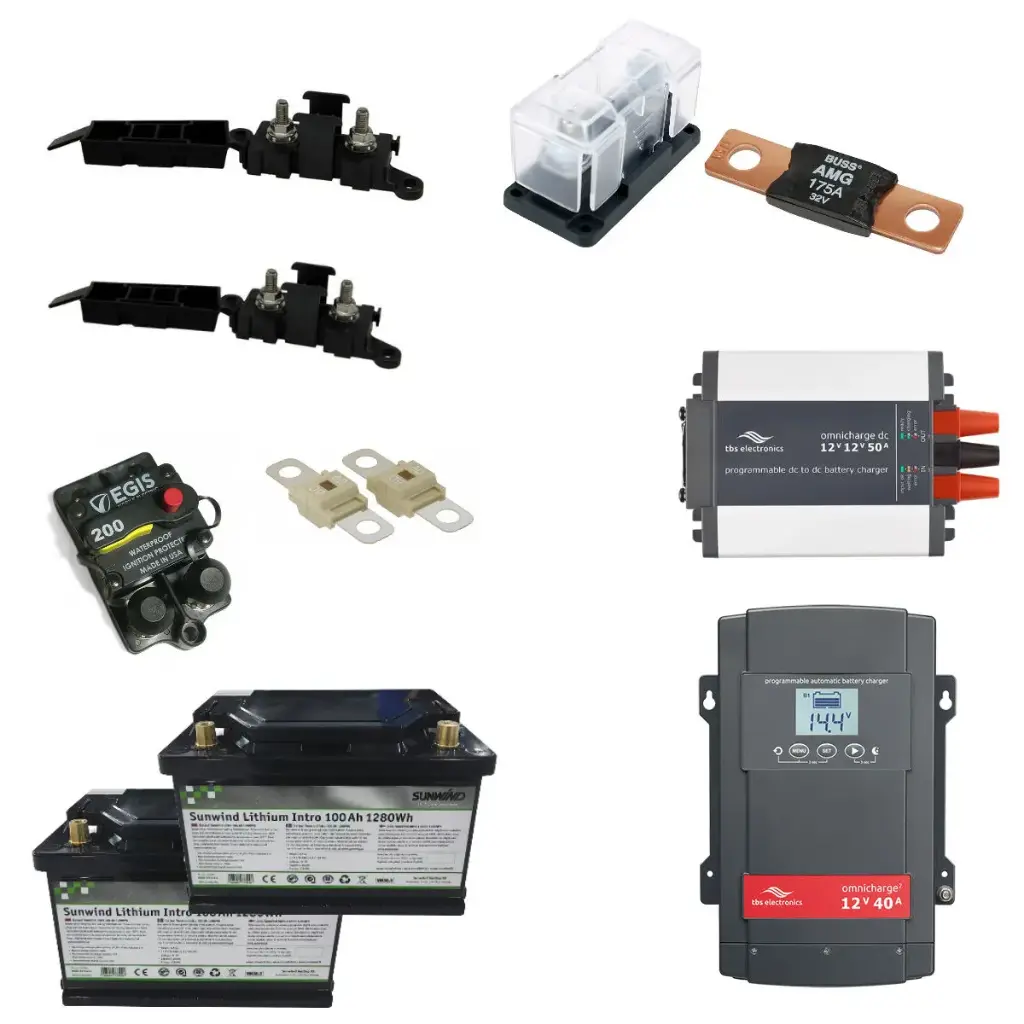 Litium päivityspaketti, Sunwind 2x100Ah + TBS + EGIS