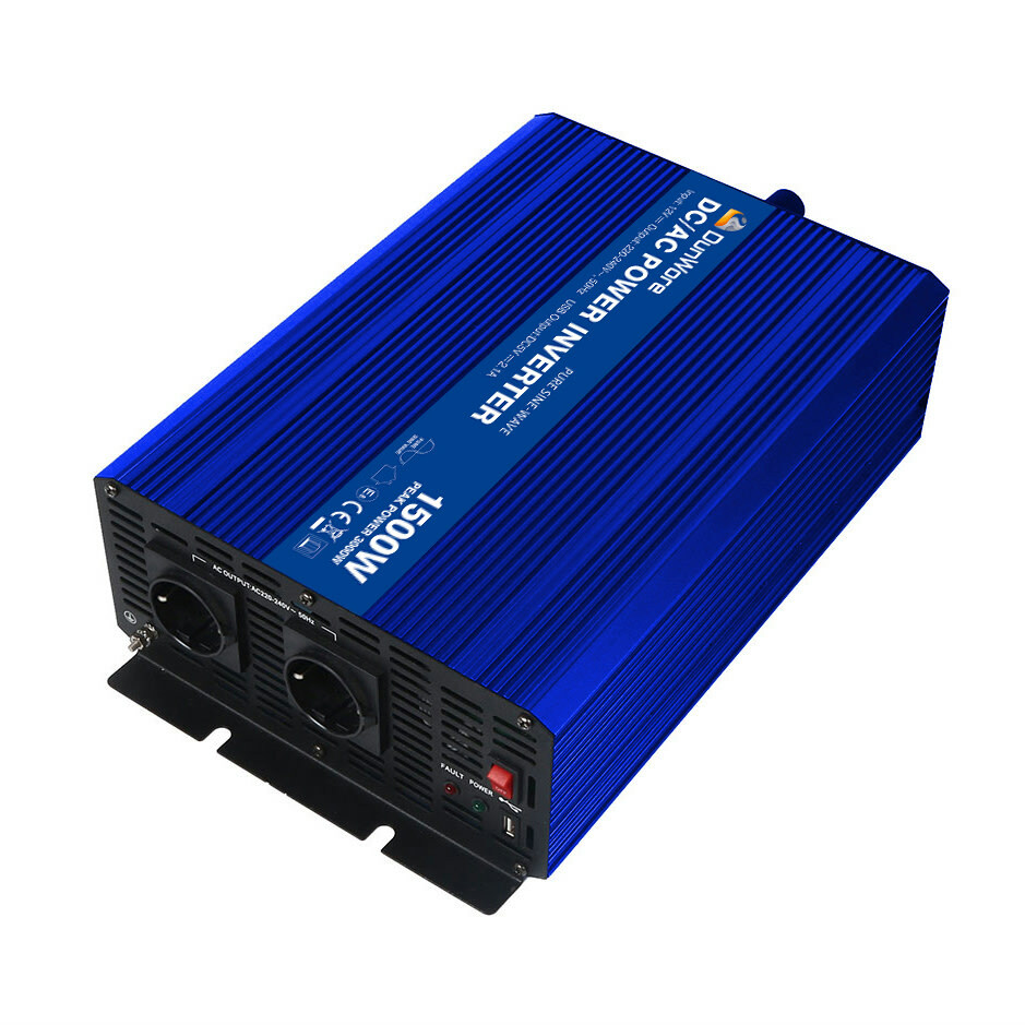 DunWore PS 12V 1500W siniaaltoinvertteri