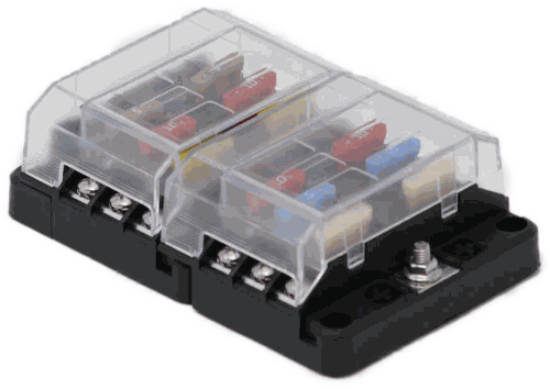 Egis 8029 RT ATO sulakerasia 12 sulaketta, LED indikaattorit