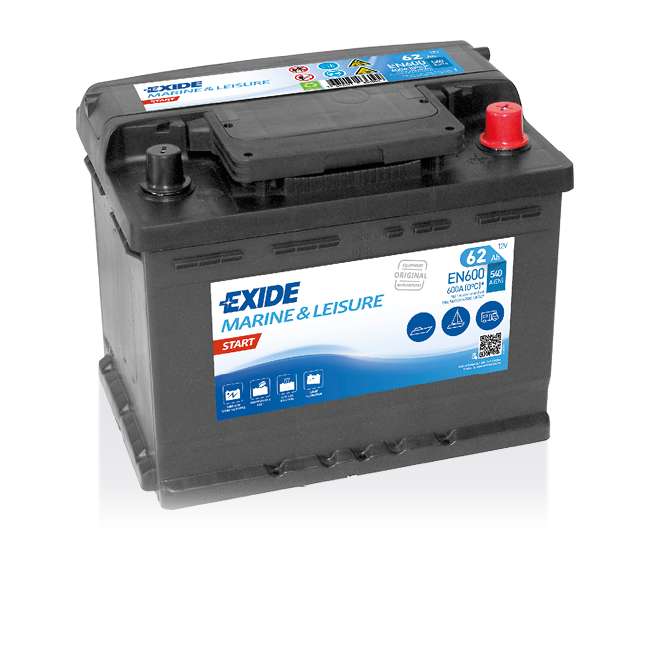 Exide Start EN600 SMF 62Ah Marine & Leisure akku