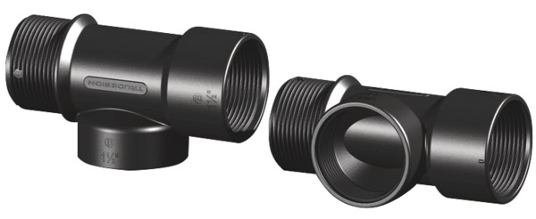 Trudesign T-haara 1 1/2" BSP M-F-F komposiitti 90894