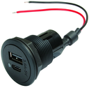 Philippi USB latauspistoke 3,4A (pikalataus) USB-A ja USB-C