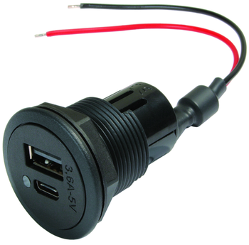 Philippi USB latauspistoke 3,4A (pikalataus) USB-A ja USB-C