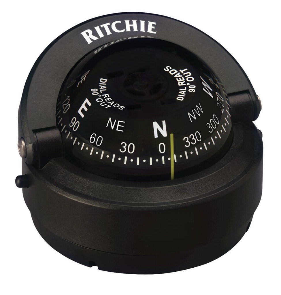 Ritchie S-OFF90 Kalastusvenekompassi 90° Näytöllä