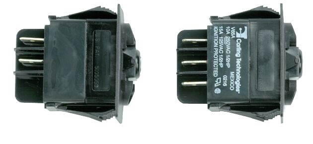 Carling keinuvipukatkaisin OFF-(ON), 2-NAPAINEN