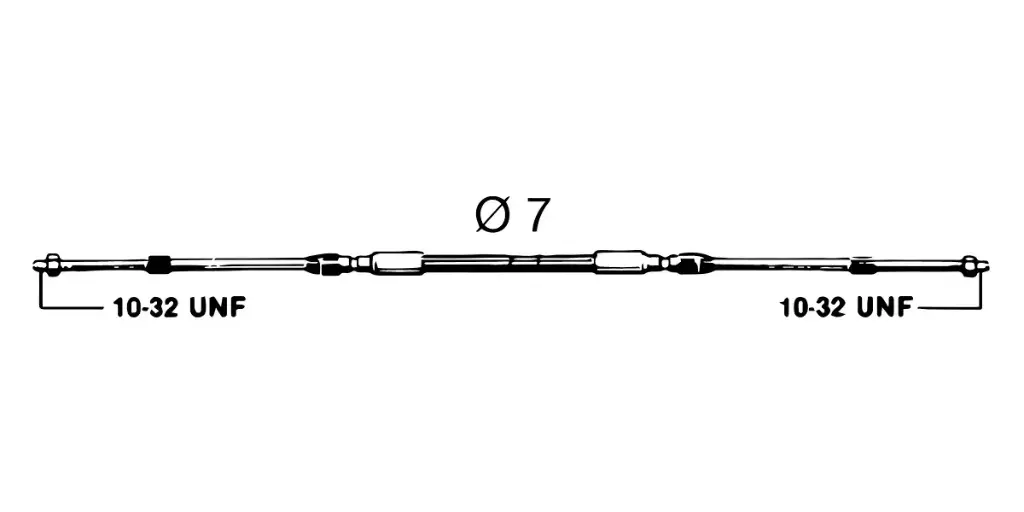 Ultraflex Kaukosäätökaapelit C-2 6' 1,8m