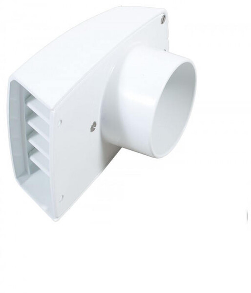 Ilmanottoventtiili 75mm sadevesisuojattu alumiiniä