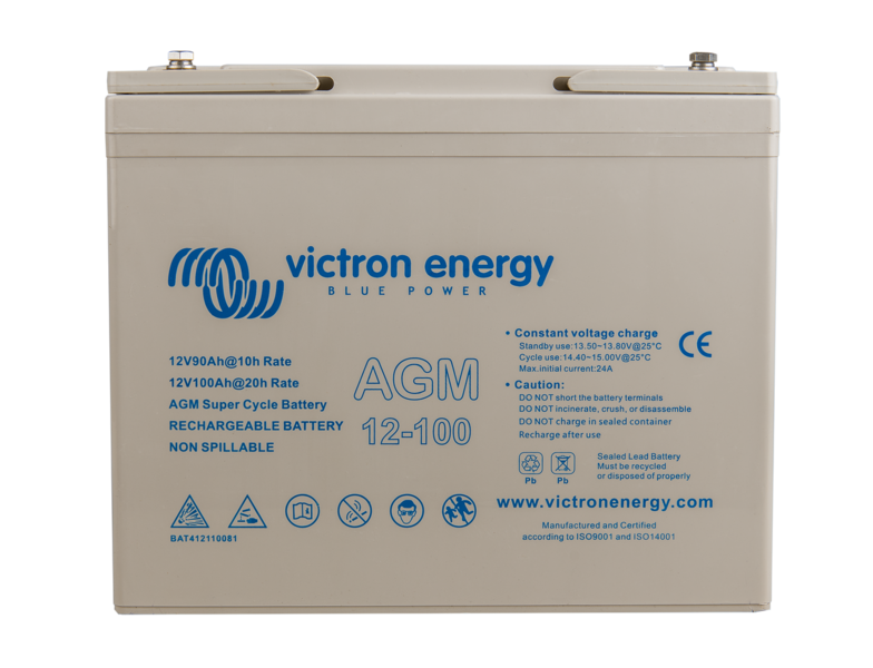 Victron 12V/100Ah AGM Super Cycle Batt. (M6)