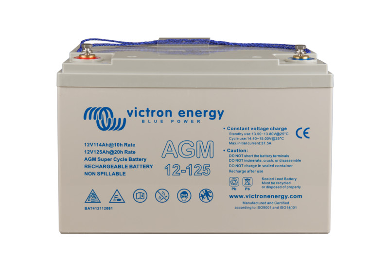 Victron 12V/125Ah AGM Super Cycle Batt. (M8)