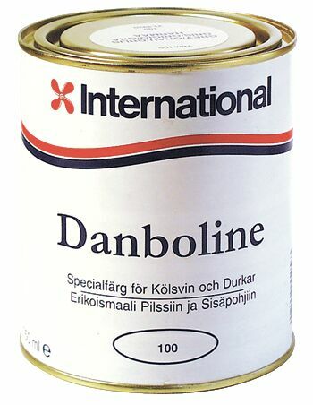International  Danboline valkoinen maali 750ml, pilsseihin, turkkilevyihin ym.