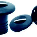 Kansiruuvike mustaa nylonia "water" 38mm