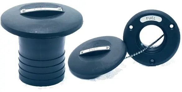 Kansiruuvike mustaa nailonia "waste" 38mm