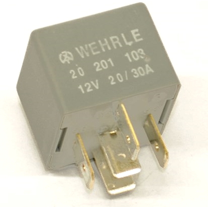 WEHRLE Minirele diodisuojattu vaihtokärjillä 30/30A 12V vastus, korva