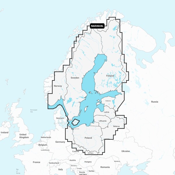 Navionics merikartta, Suomi ruotsi ja itämeri EU644L (entinen 44XG)
